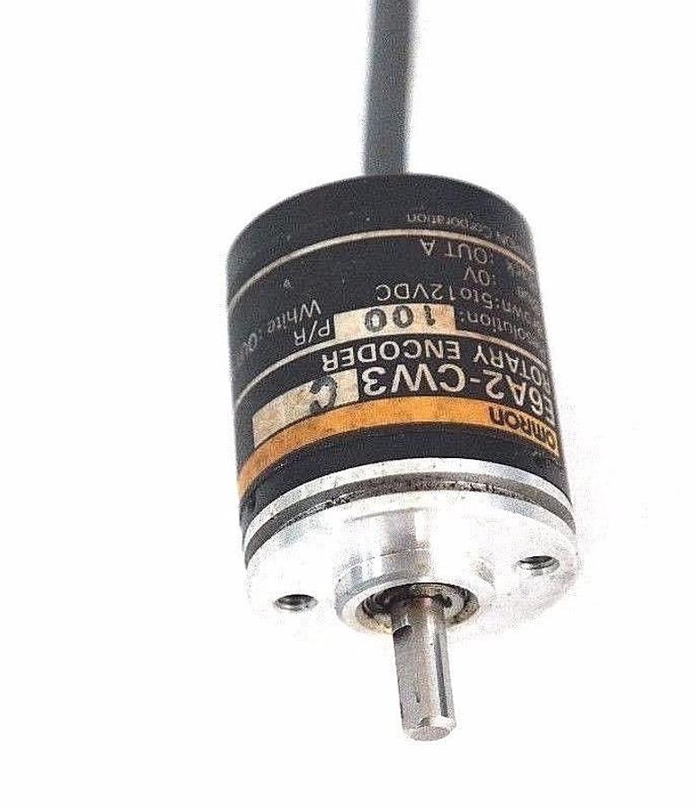 Used OMRON E6A2-CW3C ROTARY ENCODER RESOLUTION: 100 BROWN: 5 TO 12VDC