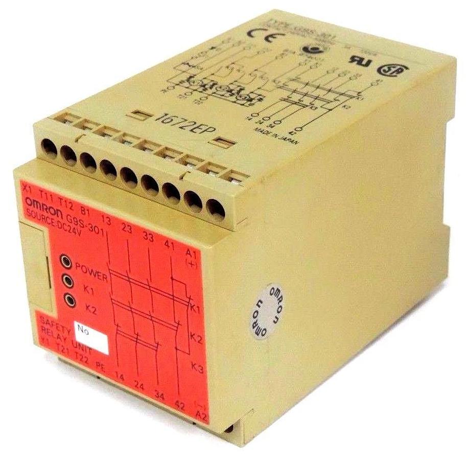 Used OMRON G9S-301 SAFETY RELAY UNIT 240VAC 50/60HZ 3A G9S301
