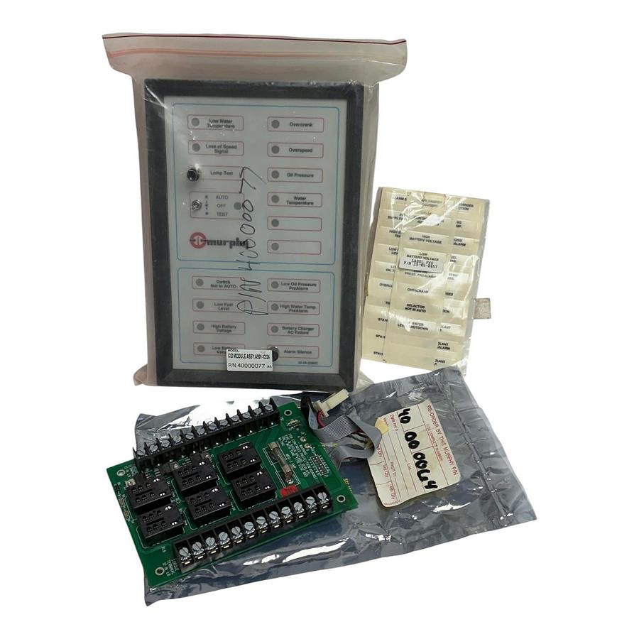 Used Murphy C/D Module Assy A901-12/24 Engine Control Panel Board 40000077 40000064