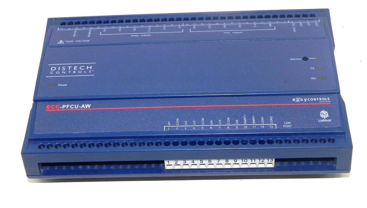 Used DISTECH ECC-PFCU-AW FAN COIL UNIT CONTROLLER ECCPFCUAW