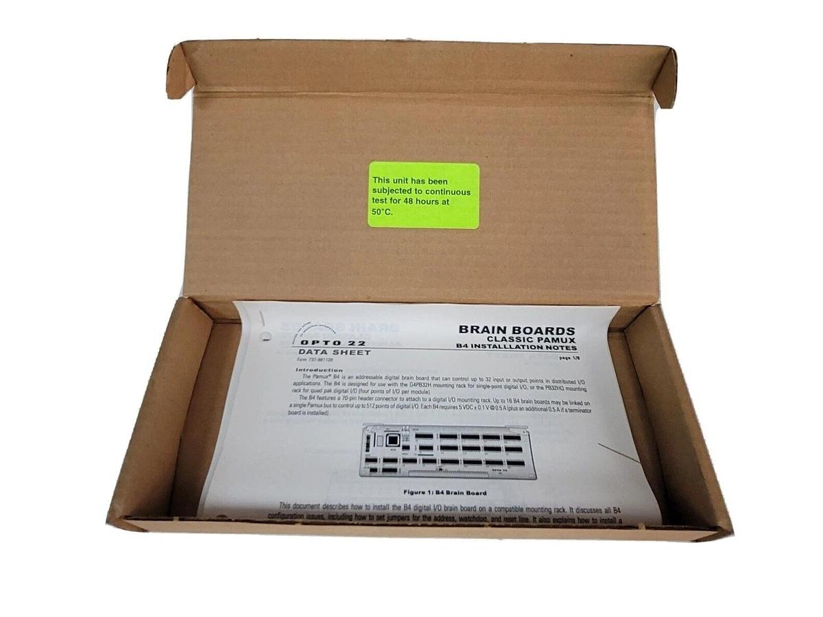 NEW OPTO 22 B4 32PT DIGITAL BRAINBOARD CLASSIC PAMUX W/ SOFTWARE