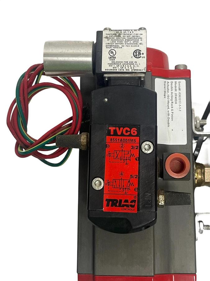 Triac 2R40DA Actuator w/ APL-510N Switch & TVC6 Solenoid - New Surplus