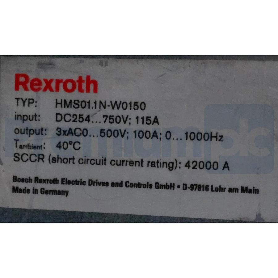 Refurbished Rexroth HMS01.1N-W0150-A-07-NNNN | R911297164 IndraDrive Axis Inverter REPAIRED