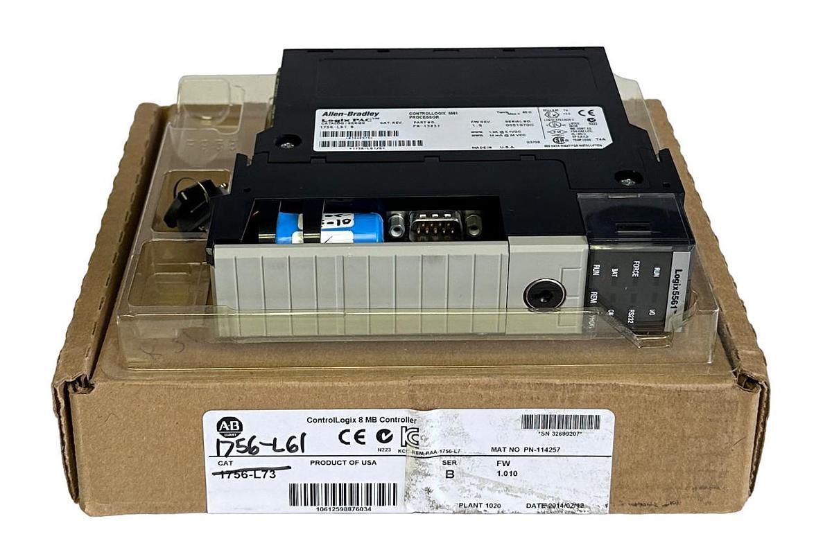 Used ALLEN BRADLEY 1756-L61 /B ControlLogix Logix5561 2MB PROCESSOR RS-232 1756L61