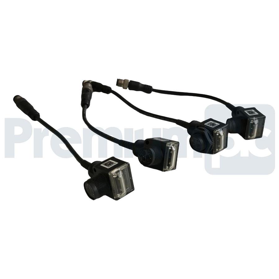 Used (4) Allen-Bradley 42EF-R2MPB-F4 /D RightSight Transmitted Beam Receivers 20m