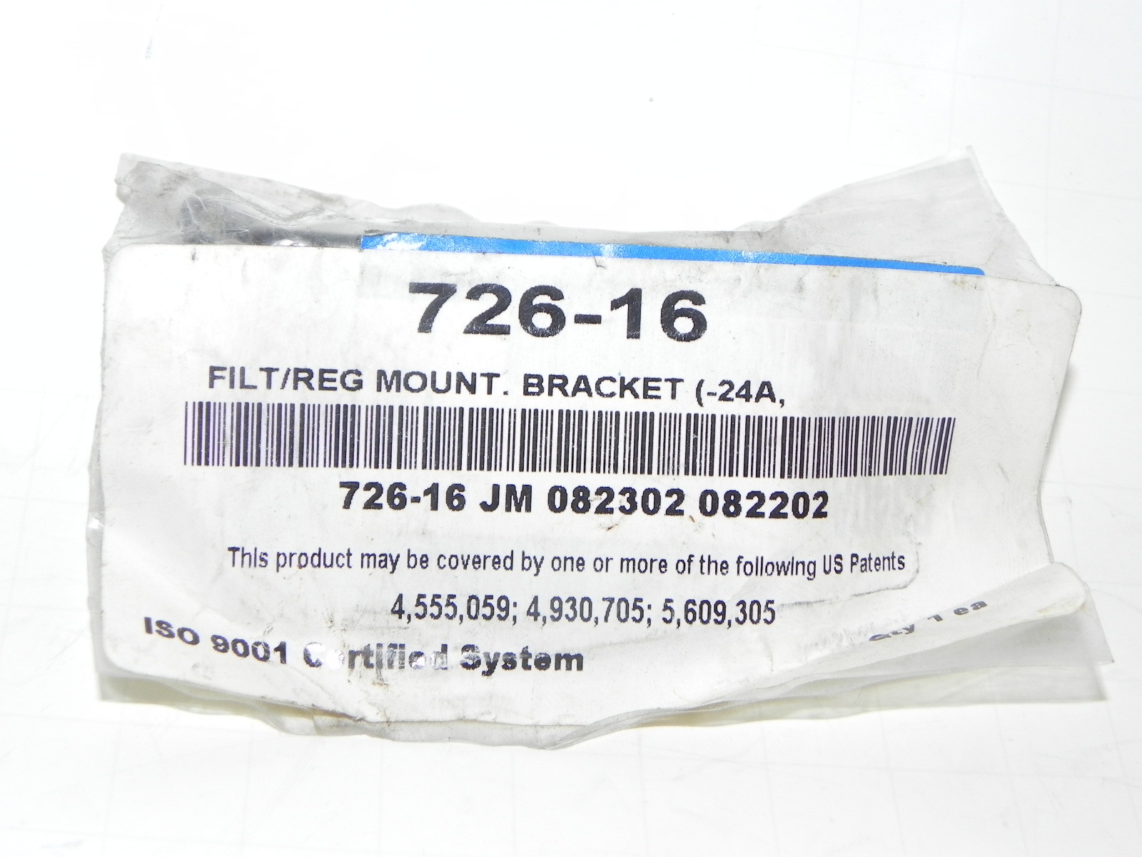 NEW FILTER REGULATOR 726-16 MOUNTING BRACKET