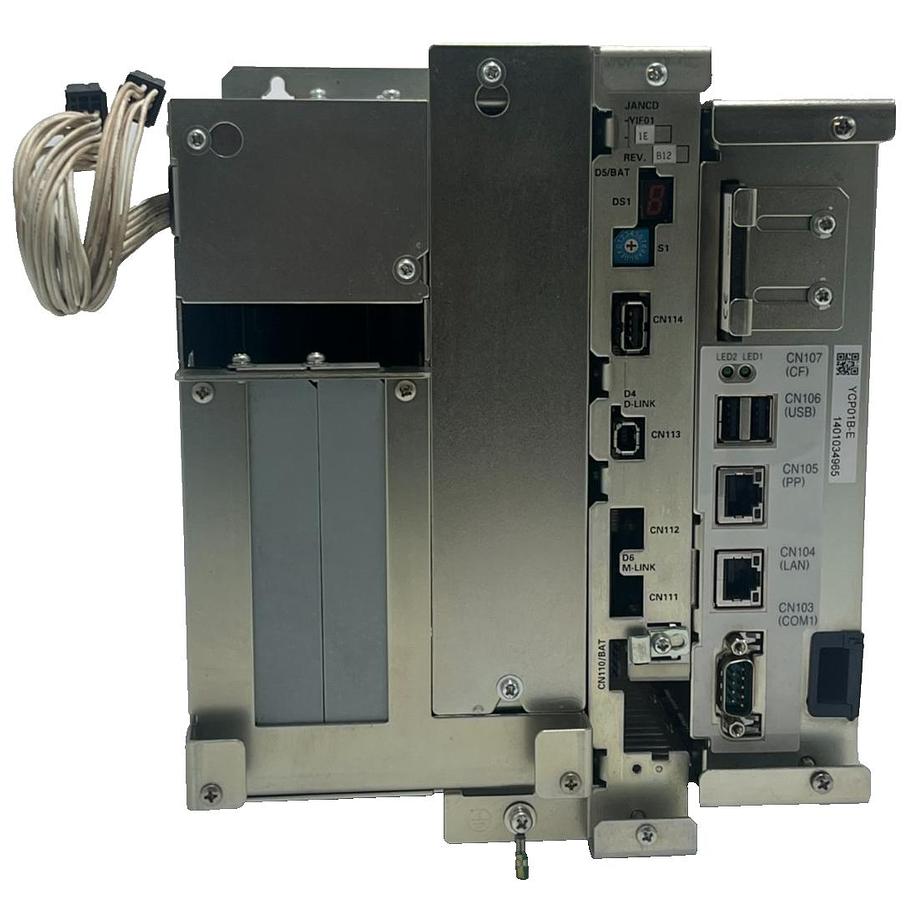Used Yaskawa JZNC-YRK51-1E Controller Rack w/ JANCD-YIF01-1E & YCP01B-E Boards