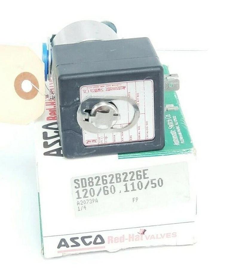 NIB ASCO SD8262B226E SOLENOID VALVE PIPE: 1/4'' WATTS: 16.7