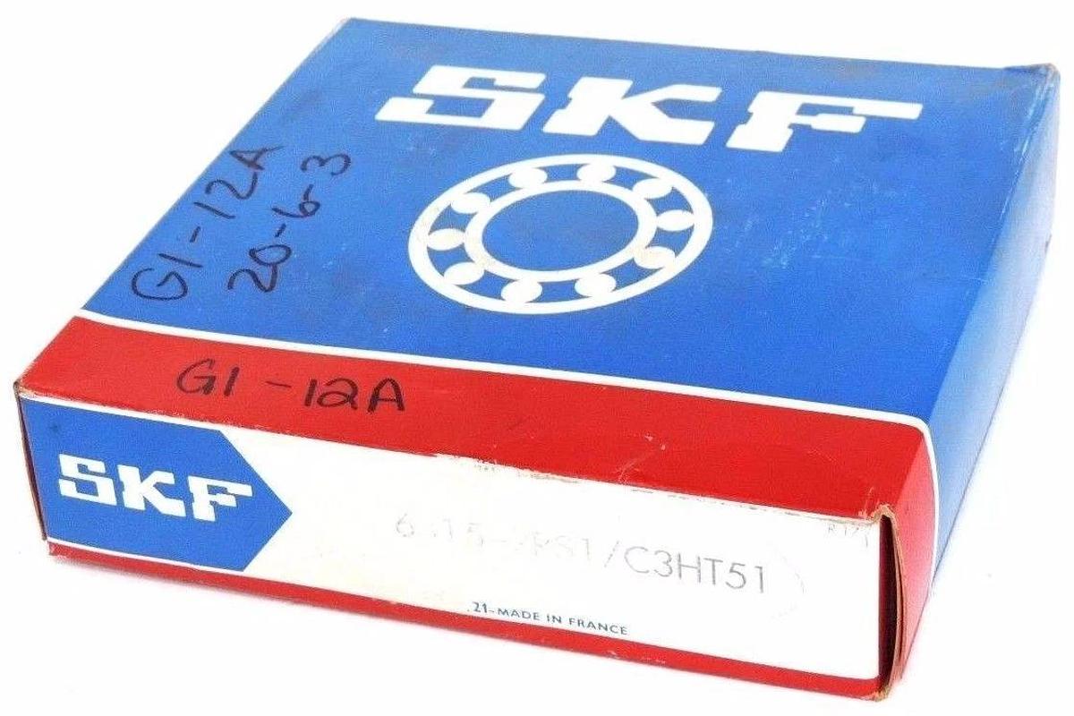Used FACTORY SEALED SKF 6315-2RS1 DEEP GROOVE BALL BEARING 6315-2RS1/C3HT51