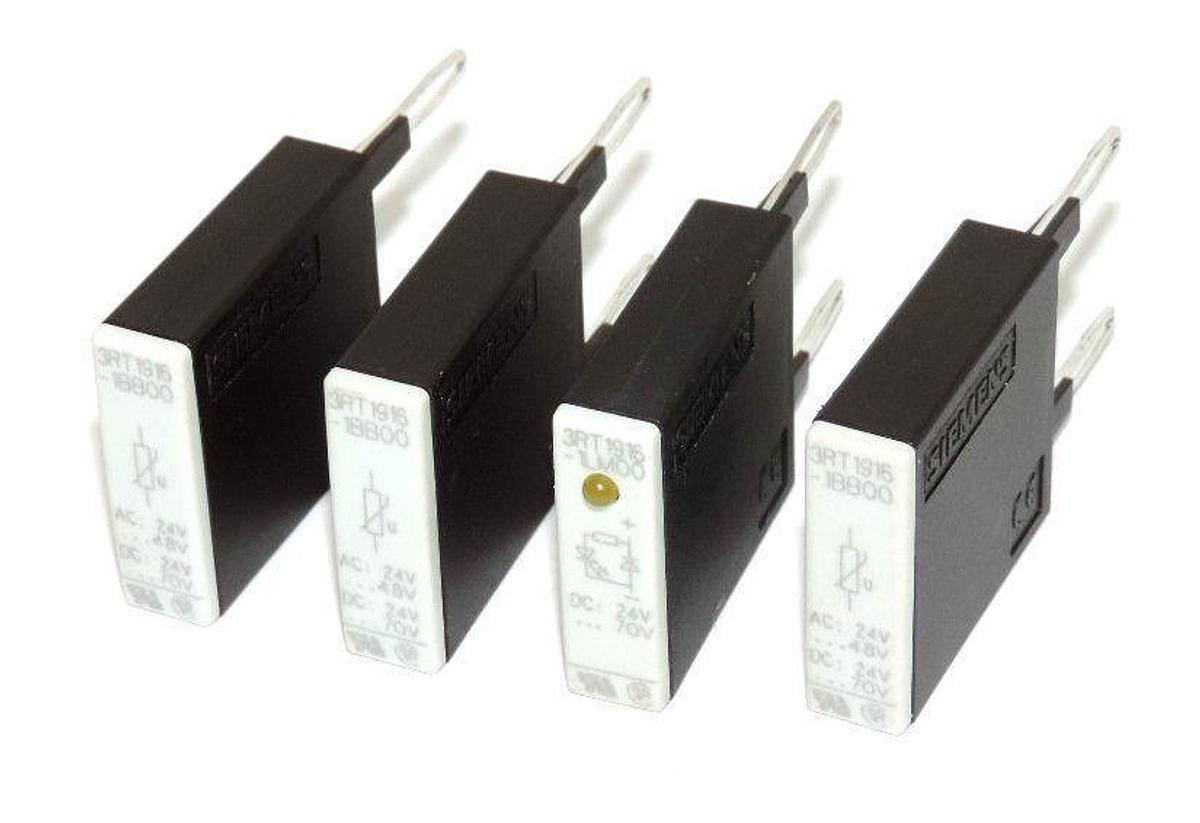 LOT OF 4 NEW SIEMENS 3RT1-916-1BB00 VARISTORS, AC 24.48V, DC 24.70V 3RT19161BB00