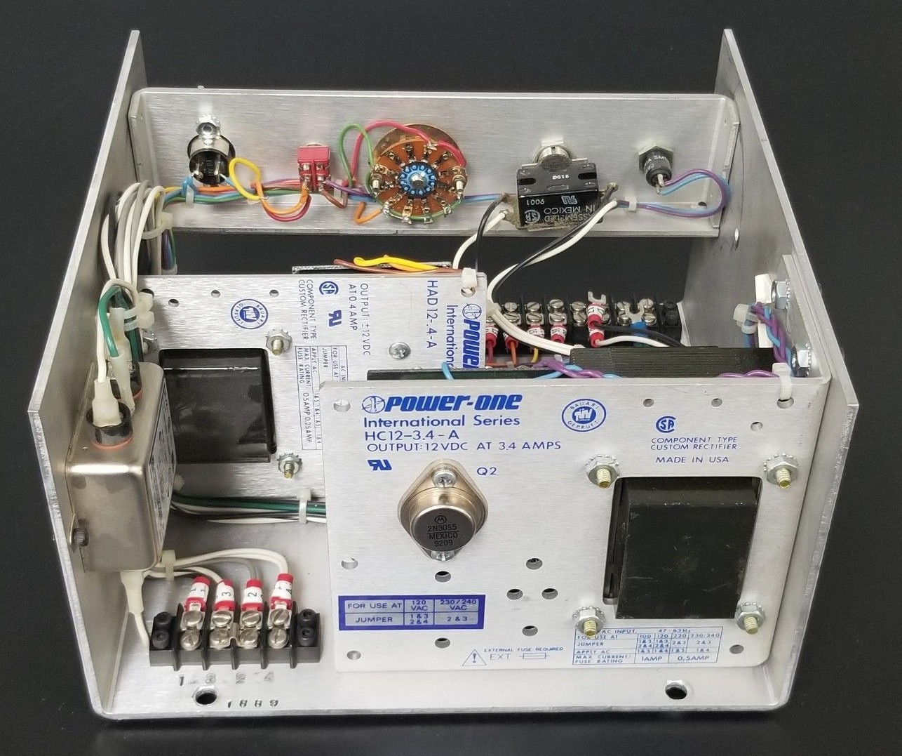 Used THE COE MANUFACTURING COMPANY 200V POWER SUPPLY ASSEMBLY HAD12-0.4-A, HC12-3.4-A