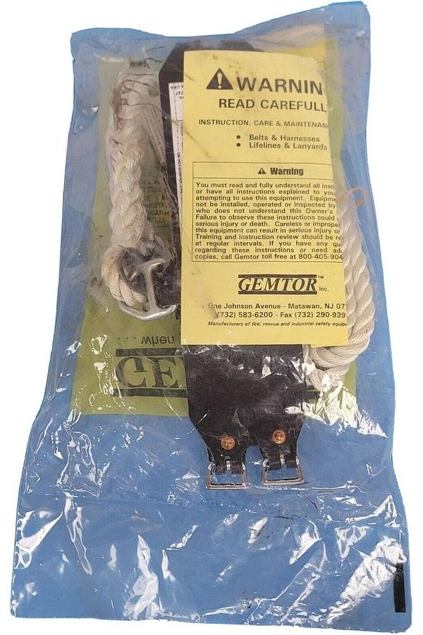 Used NEW GEMTOR INC. MODEL # 930 WRIST HARNESS 1/2'' NYLON 53