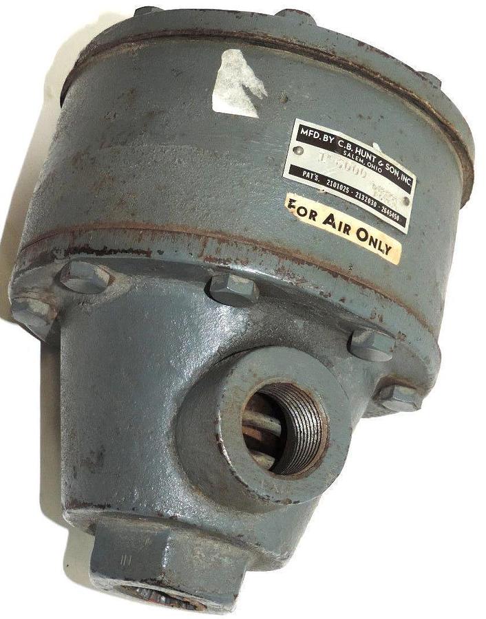 Used C.B. HUNT & SONS 6000 1" DIRECT ACTING AIR REGULATOR 3-PORT