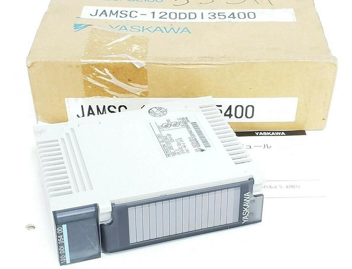 Used YASKAWA ELECTRIC JAMSC-120DDI35400 I/O MODULE 12/24 VDC 32 POINTS 4 MA VER. D1