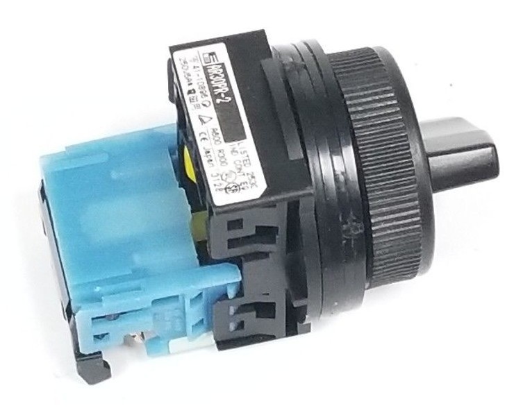 Used FUJI ELECTRIC AR30PR-2 2-POSITION SELECTOR SWITCH W/ AR9B290 CONTACT BLOCK