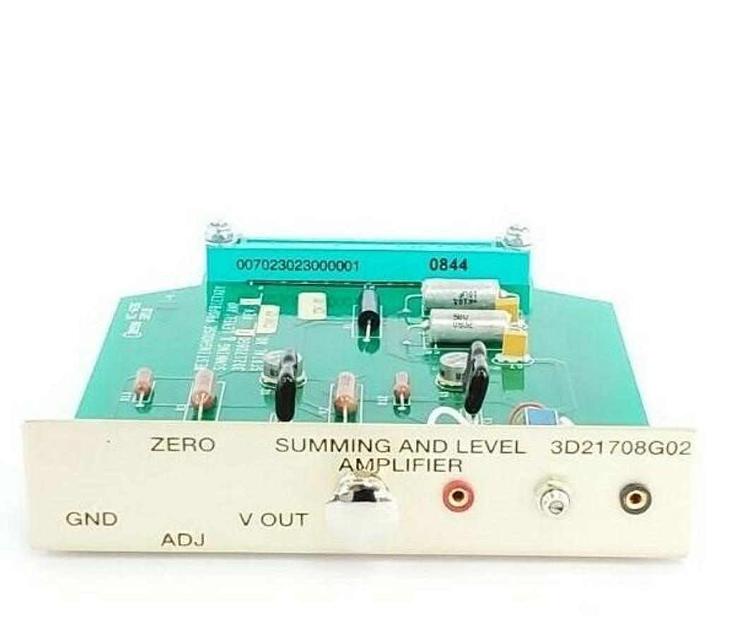 Used NEW WESTINGHOUSE 3D21708G02 REV. 7 SUMMING & LEVEL AMP