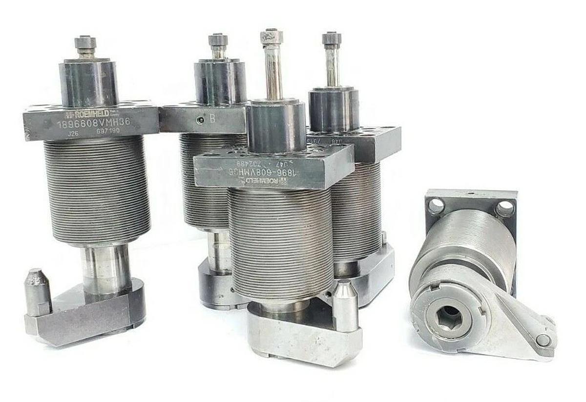 Used LOT OF 5 ROEMHELD 1896-608VMH36 SWING CLAMP CYLINDER ASSEMBLIES 1896608VMH36
