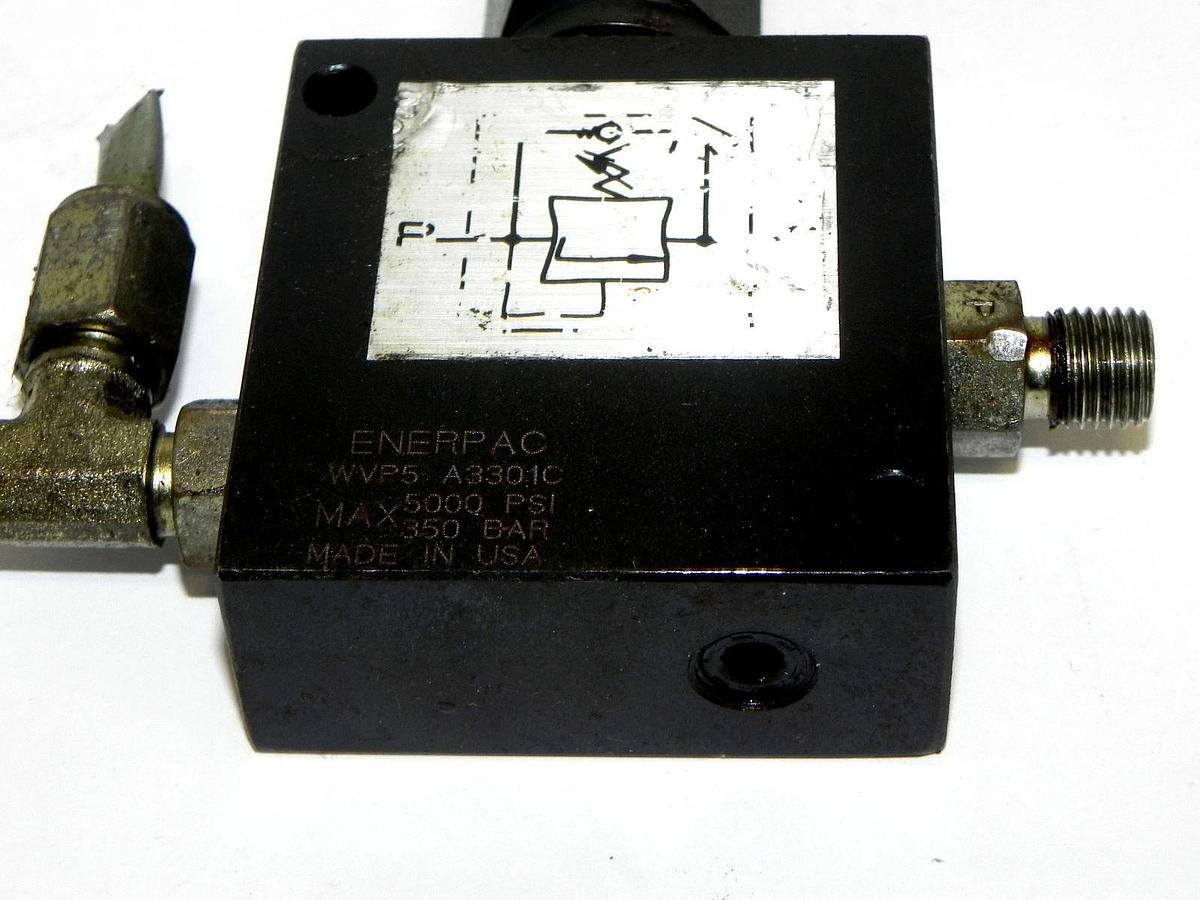 Used ENERPAC WVP5 SEQUENCE VALVE WVP5 A3301C