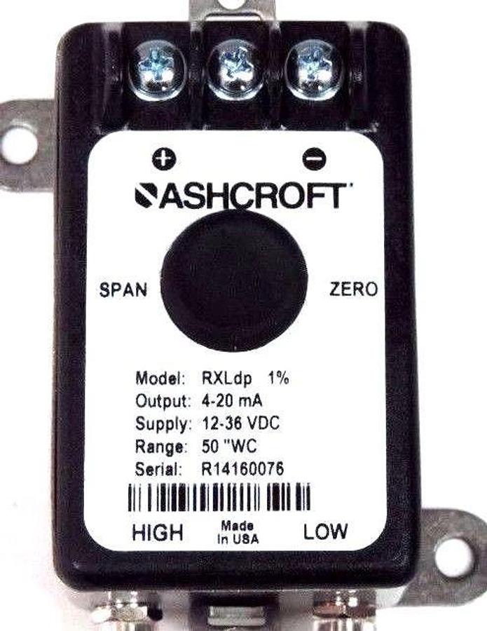 NIB ASHCROFT RX-7-MB2-42-ST-50IW TRANSMITTER 4-20MA, 12-36VDC, RXLDP, 10272250
