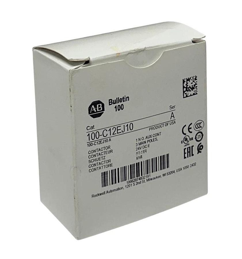 ALLEN BRADLEY 100-C12EJ10 /A BULLETIN 100 CONTACTOR 24VDC 3-POLE OEM NSMP