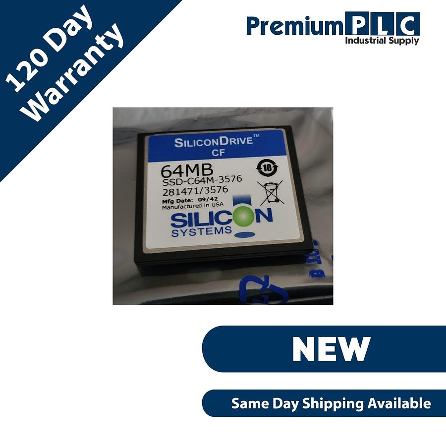 Used NEW B&R AUTOMATION 5CFCRD.0064-03 REV. D0 CompactFlash MEMORY CARD  (SLC) 64MB