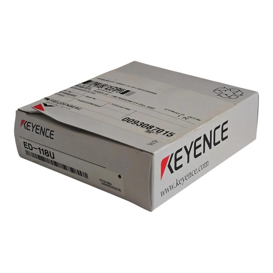 KEYENCE ED-118U | ED118U Inductive Proximity Sensor M18 NPN Unshielded Main Unit