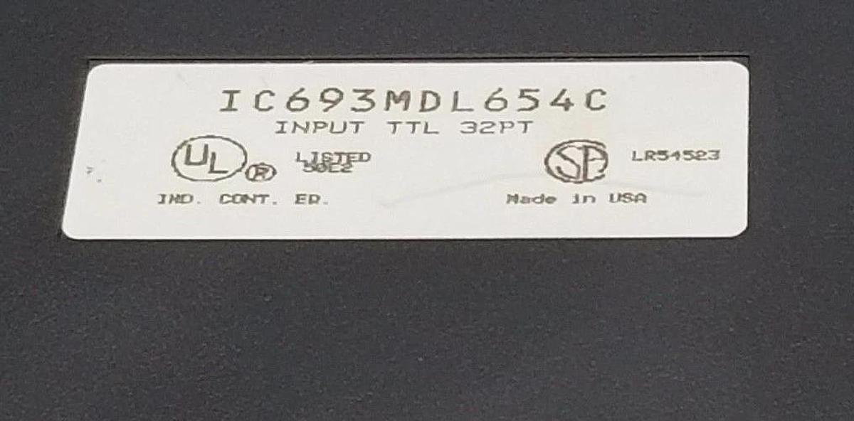 Used GE FANUC IC693MDL654C INPUT MOUDLE TTL 32 PT