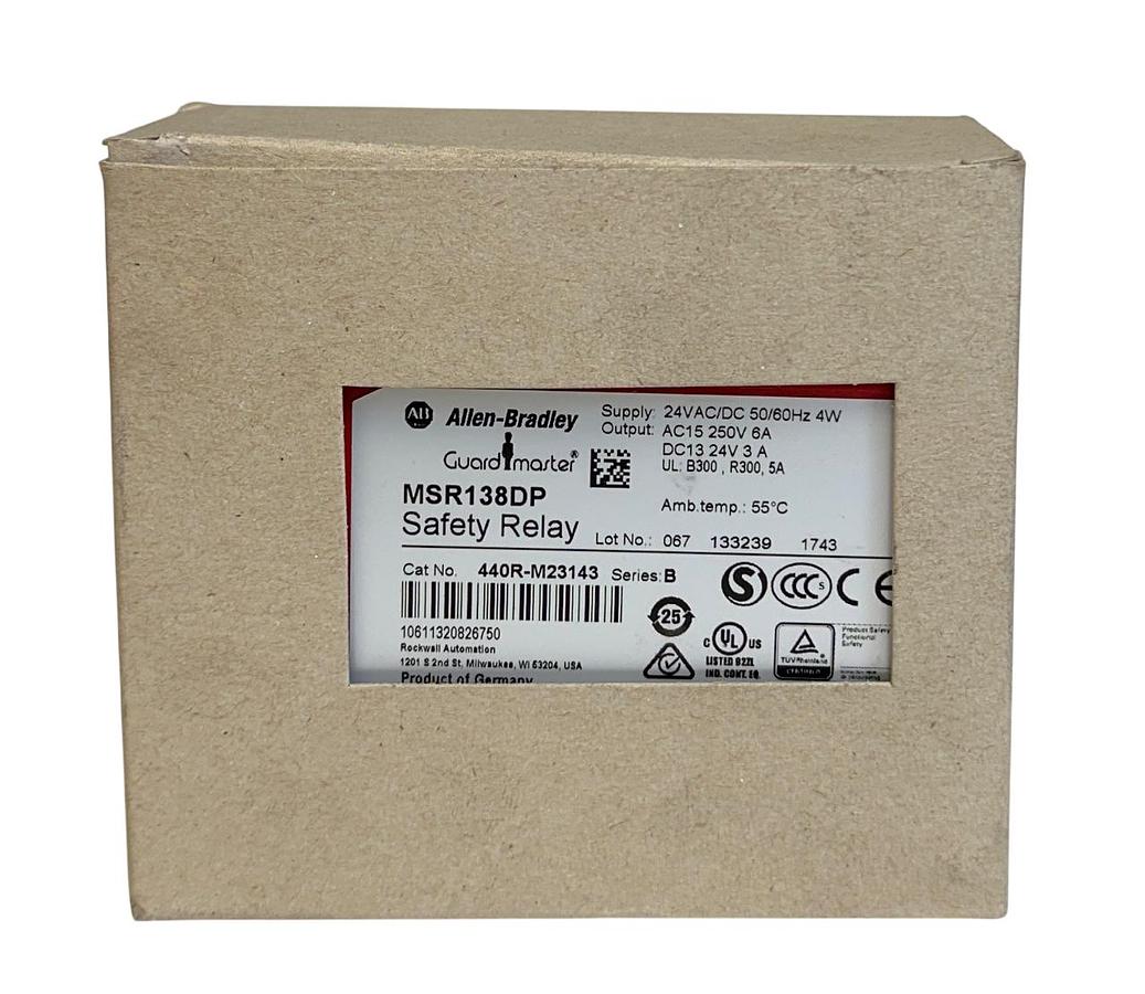 Used ALLEN BRADLEY 440R-M23143 /B Guardmaster SAFETY RELAY Minotaur MSR138DP NSMP