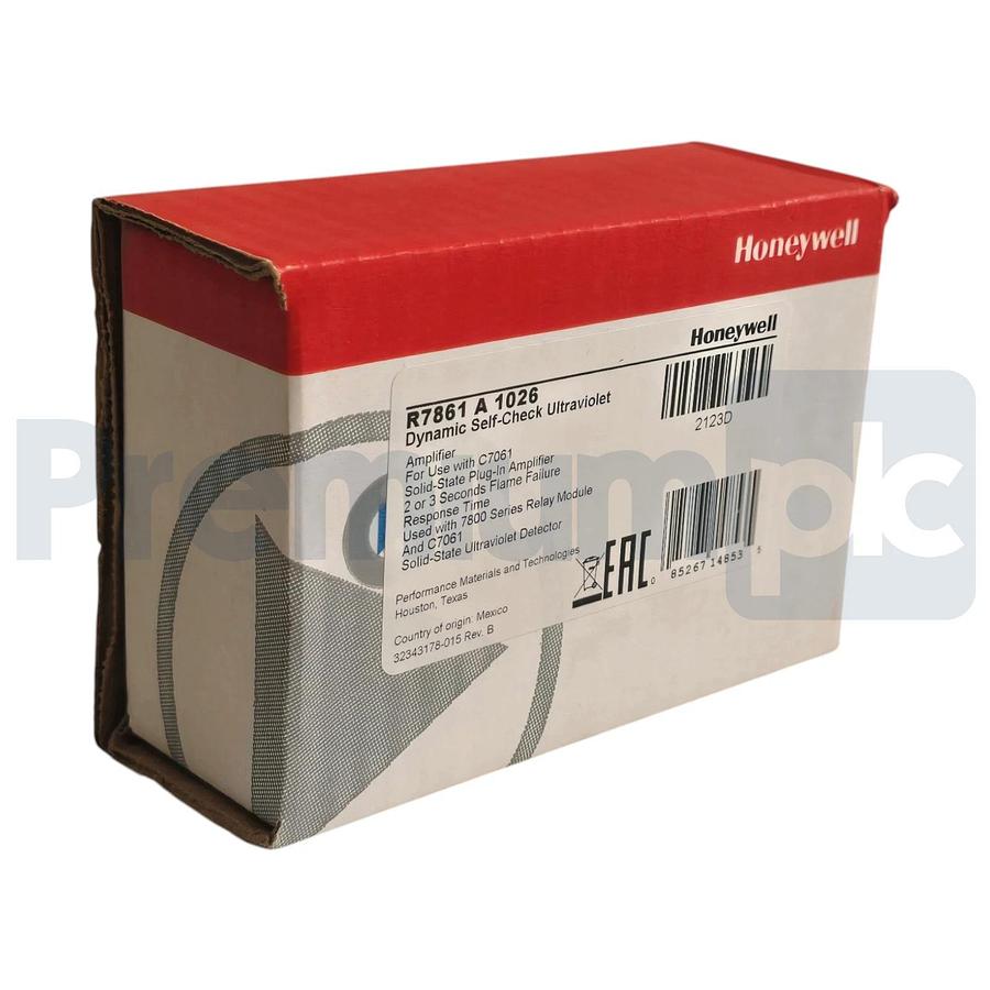 Honeywell R7861A1026 7800 Series Dynamic Self-Check UV Flame Amplifier NSMP