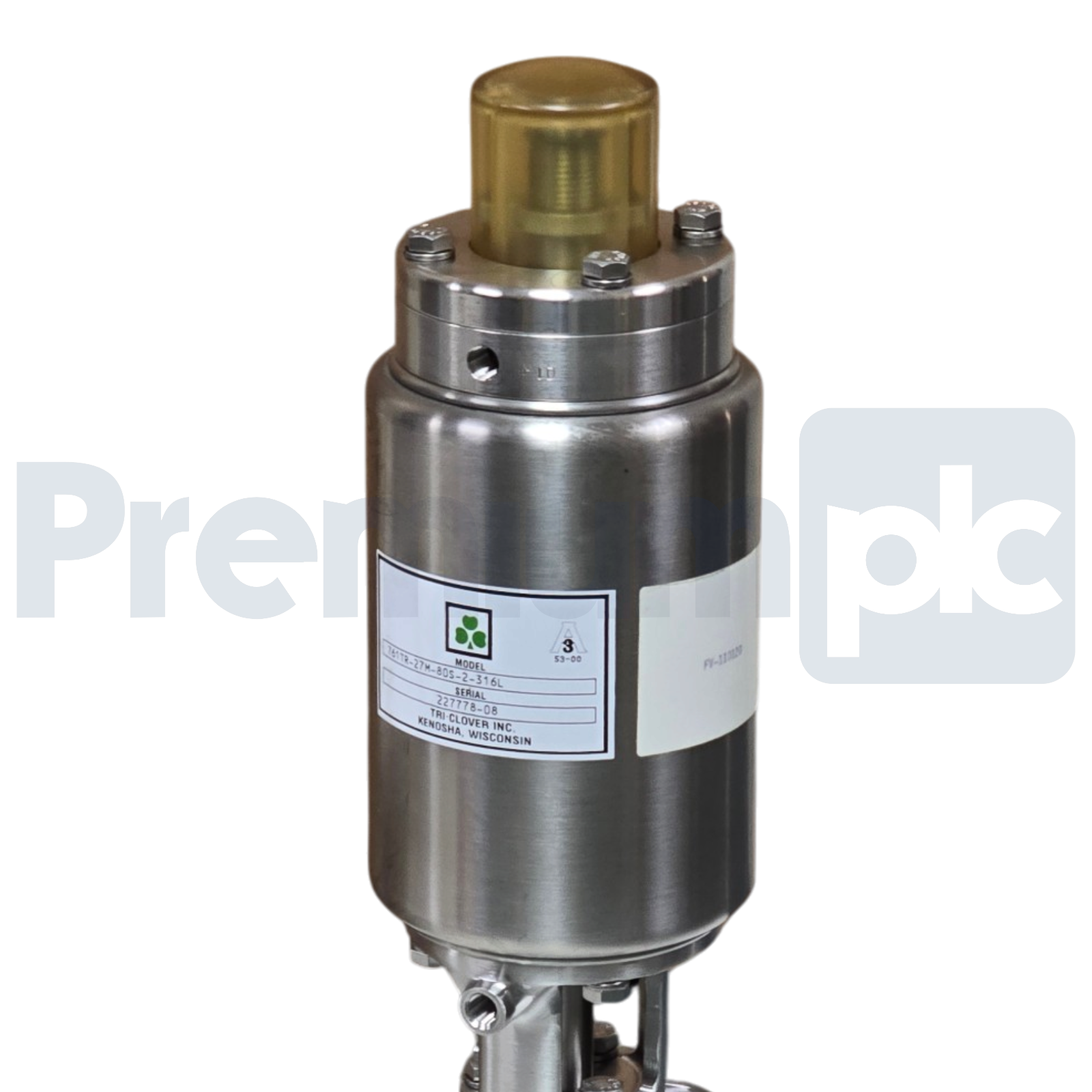 Used Alfa Laval Tri-Clover 700 Series 2" Seat Valve 316L SS 761TR-27M-80S-2-316L NEW