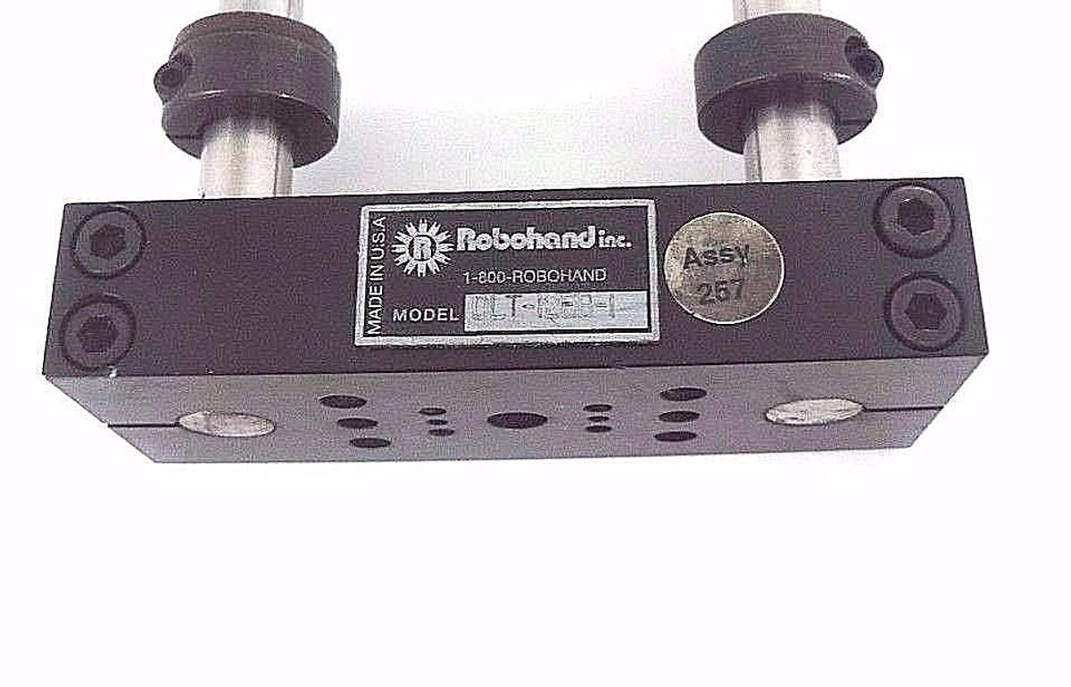 Used ROBOHAND DLT-12EB-1 LINEAR SLIDE ASSEBLY, DLT12EB1