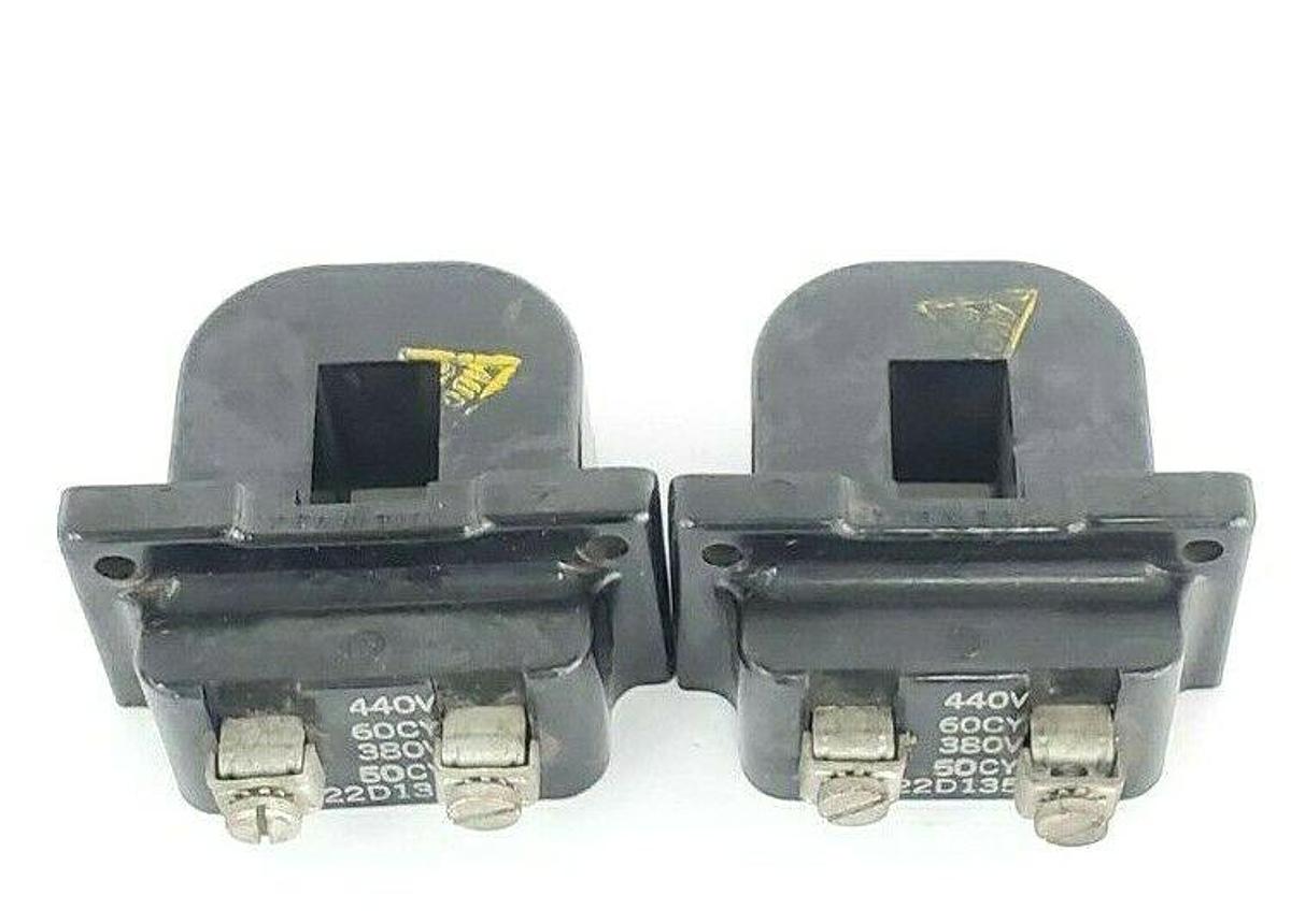 Used LOT OF 2 GENERAL ELECTRIC 22D135G4 COILS 440V 60CY 380V 50CY