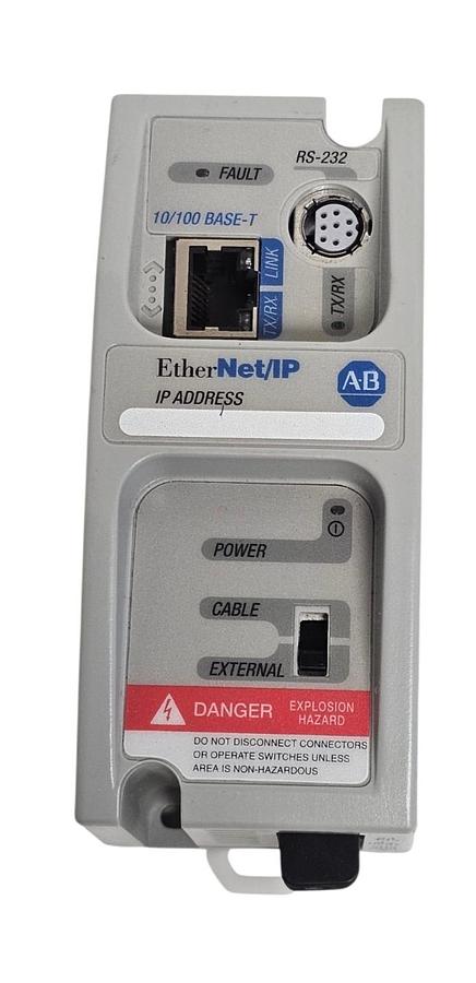 Used Allen Bradley 1761-NET-ENIW /D MicroLogix Series EtherNet/IP Interface Module