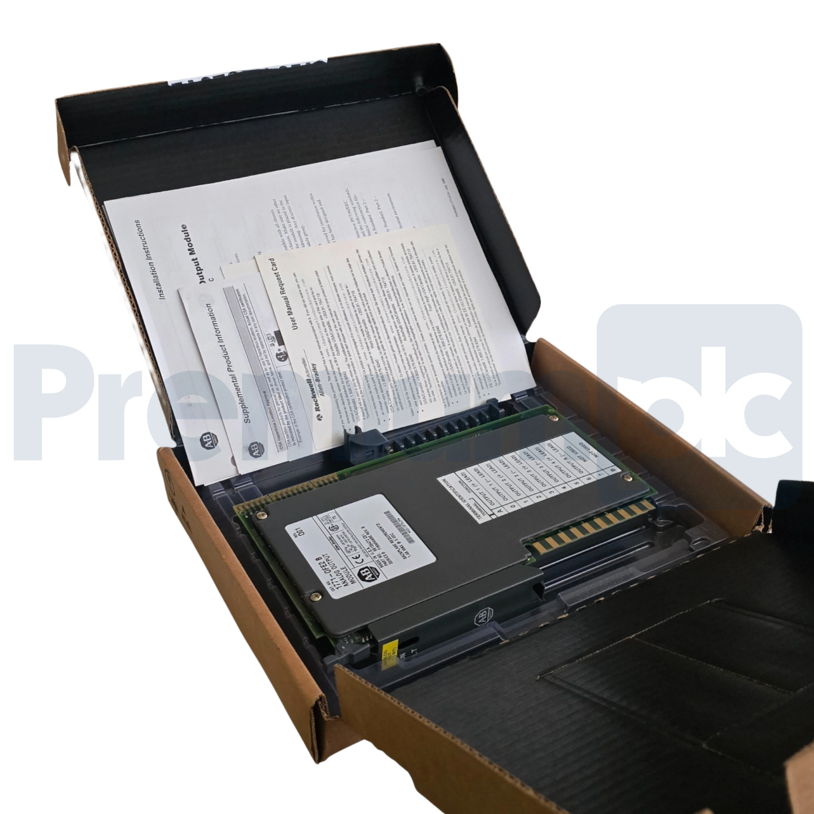 Used ALLEN BRADLEY 1771-OFE2 /B PLC-5 ANALOG OUTPUT MODULE REV. Q01 F/W: B NSMP