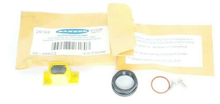 Used NEW BANNER UC-300C2 MINI-BEAM REPLACEMENT LENS ASSEMBLY UC300C2