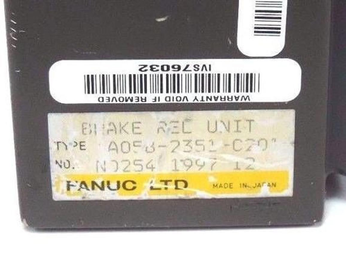 Used REPAIRED FANUC A05B-2351-C201 BRAKE RELEASE UNIT MISSING COVER A05B2351C201