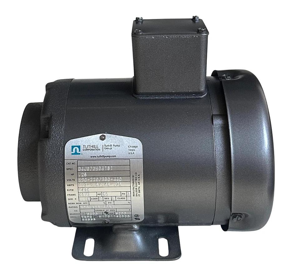 TUTHILL HTI 780-004 / 000LEV-C-A-7 ROTARY GEAR PUMP & MOTOR .25HP 3P .5GPM NSMP