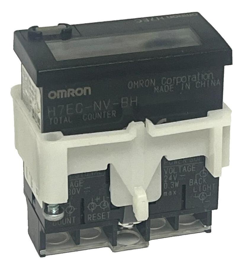OMRON H7EC-NV-BH Digital Counter LCD Panel Mount 8-Digit Totalizer H7ECNVBH