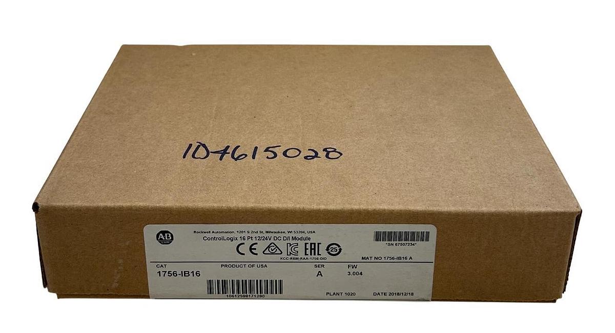 Used ALLEN BRADLEY 1756-IB16 /A ControlLogix 16 Point DC Digital Input Module NSFS