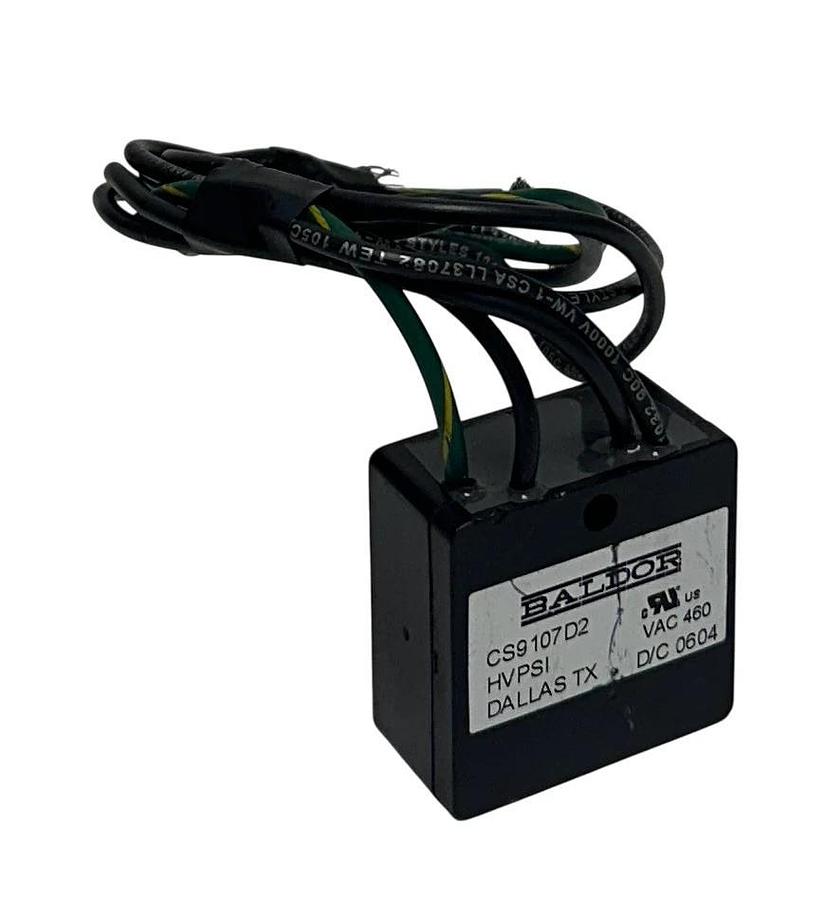 Used BALDOR CS9107D2 / HVPSI SEALED SWITCH 460VAC BLACK USNP