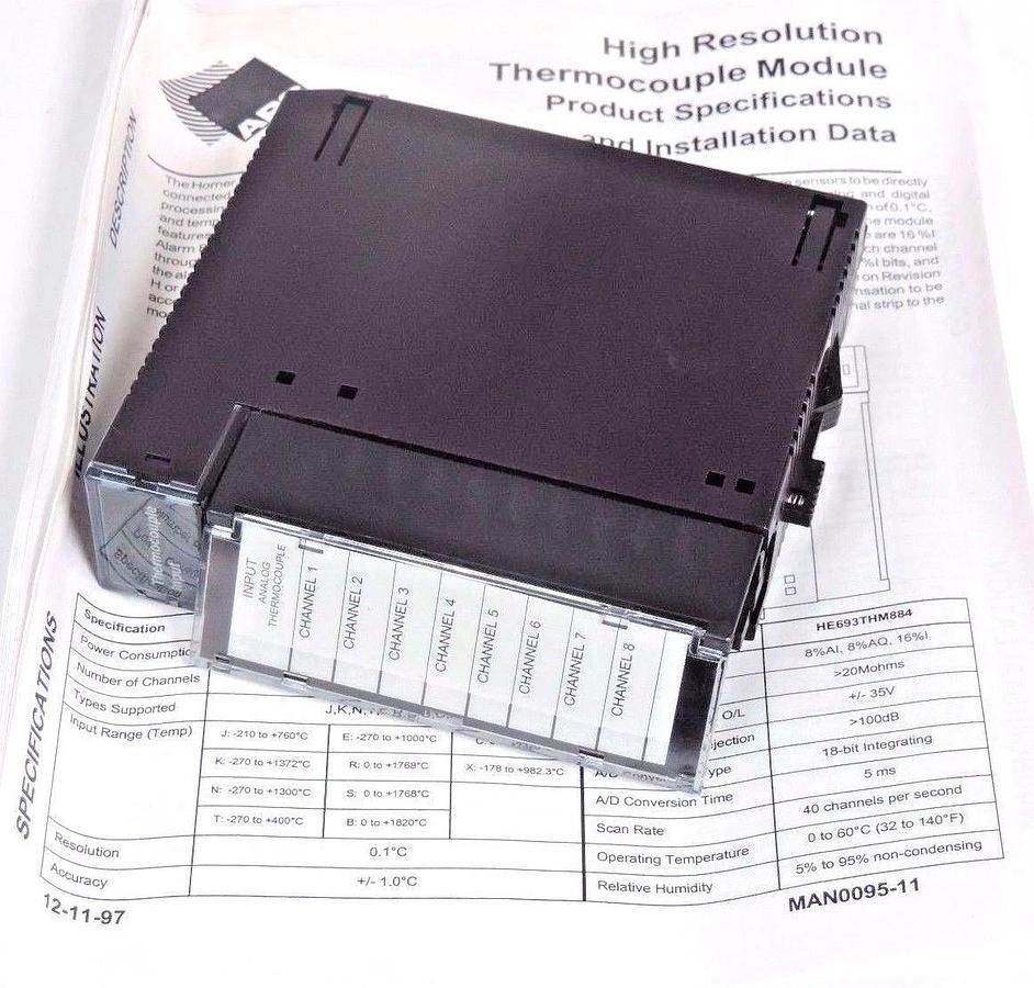 Refurbished HORNER ELECTRIC HE693THM884L THERMOCOUPLE INPUT MODULE REPAIRED