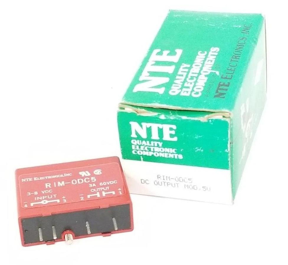 Used NIB NTE ELECTRONICS RIM-OAC5 AC OUTPUT MODULE 3.0-8VDC 3.5A 120VAC RIMOAC5
