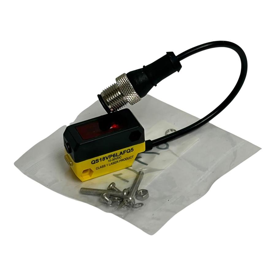 Used Banner Engineering QS18VP6LAFQ5 World-Beam Laser Photoelectric Sensor New