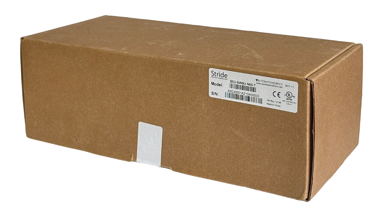 Used NEW AUTOMATION DIRECT STRIDE SE2-SW5U-N65-T / SE2SW5UN65T 5-PORT ETHERNET SWITCH