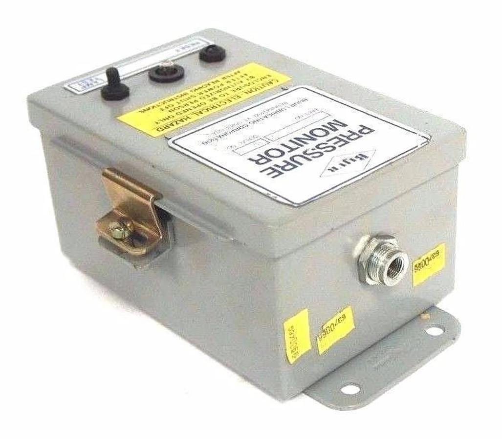 Used BIJUR D-3940 PRESSURE MONITOR W/ D-3677 MODULE TIME DELAY & RR2BA-US RELAY