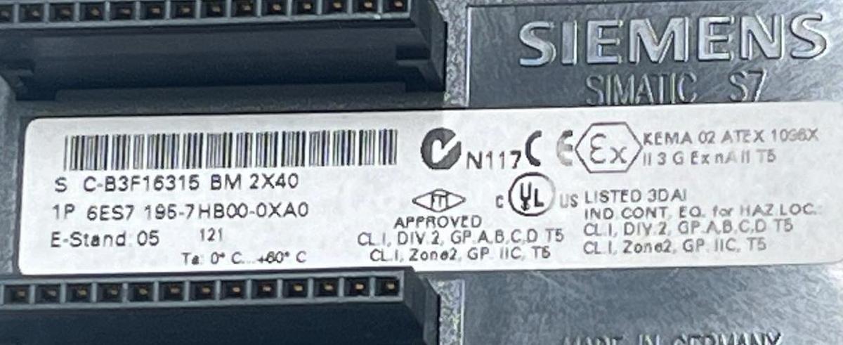 Used Lot of 2 | Siemens 6ES7 195-7HB00-0XA0 SIMATIC S7-300 Bus Module | BM DP/PA