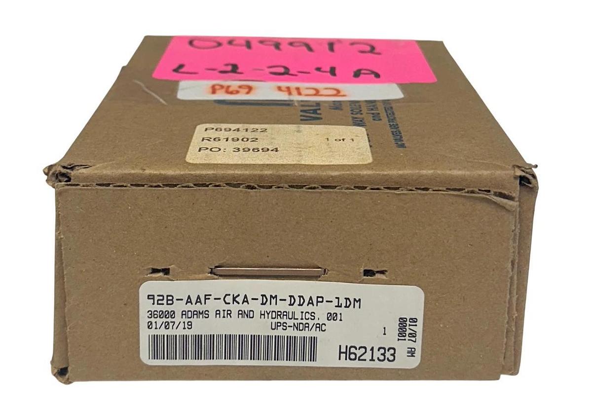 Used MAC 92B-AAF-CKA-DM-DDAP-1DM / 92BAAFCKADMDDAP1DM SOLENOID VALVE 4-WAY NSFS