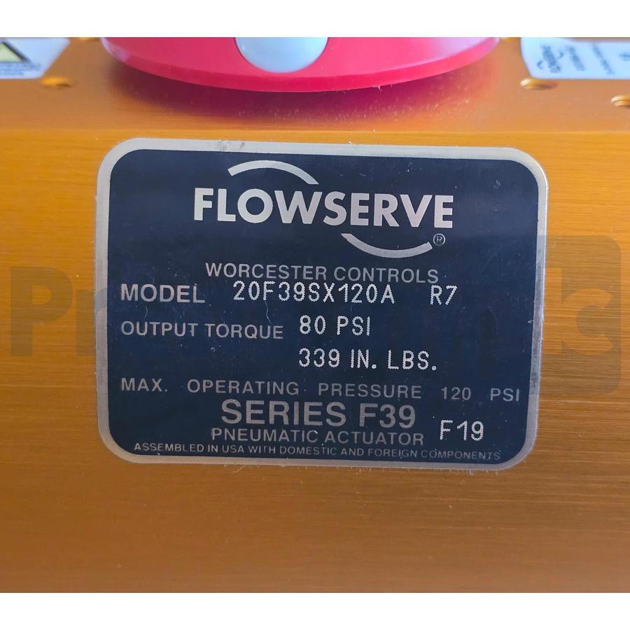Flowserve Worcester 20F39SX120A R7 | F39 Pneumatic Actuator 339 In-Lbs w/Accs.