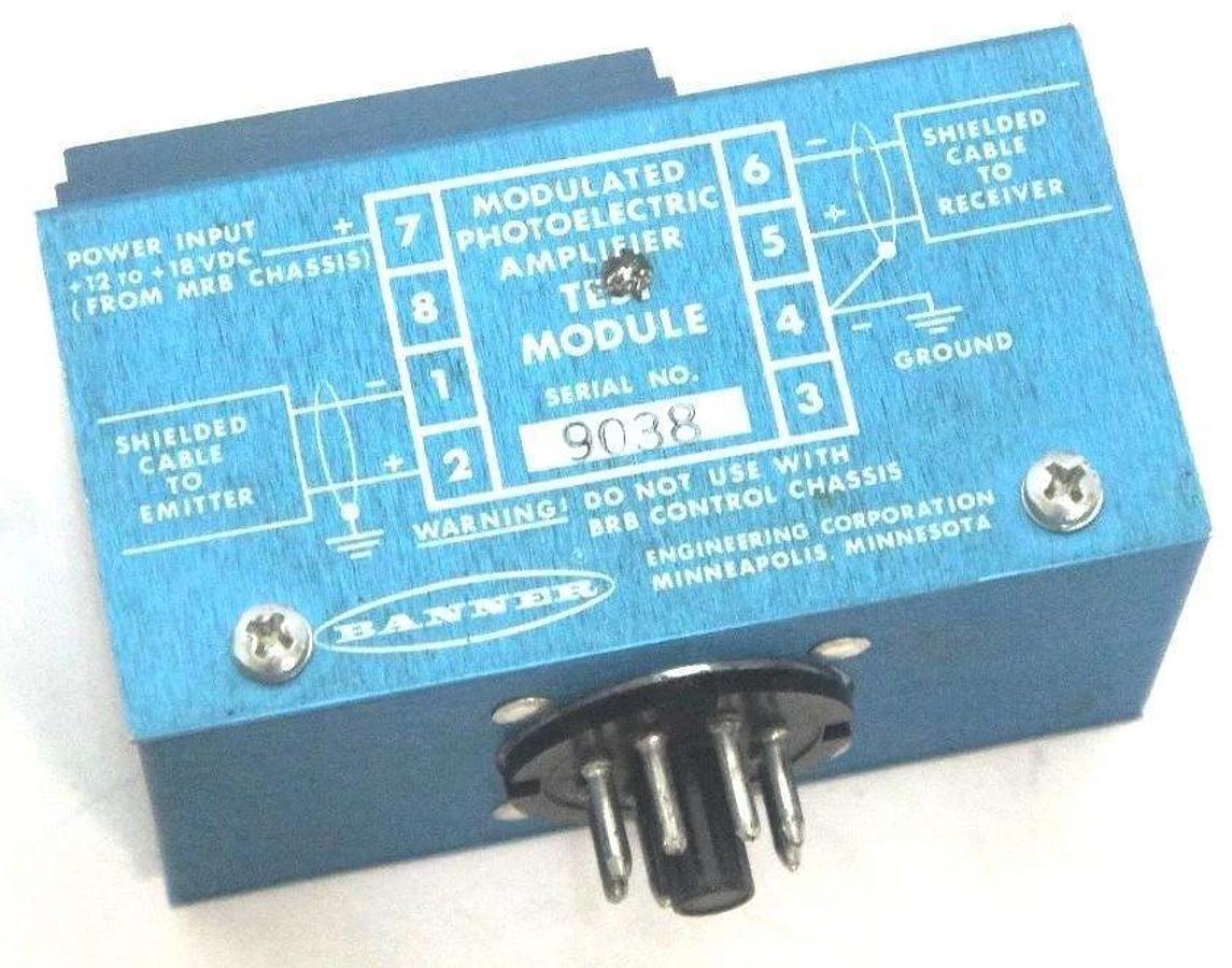 Used BANNER ENGINEERING TM2 PHOTOELECTRIC TEST MODULE