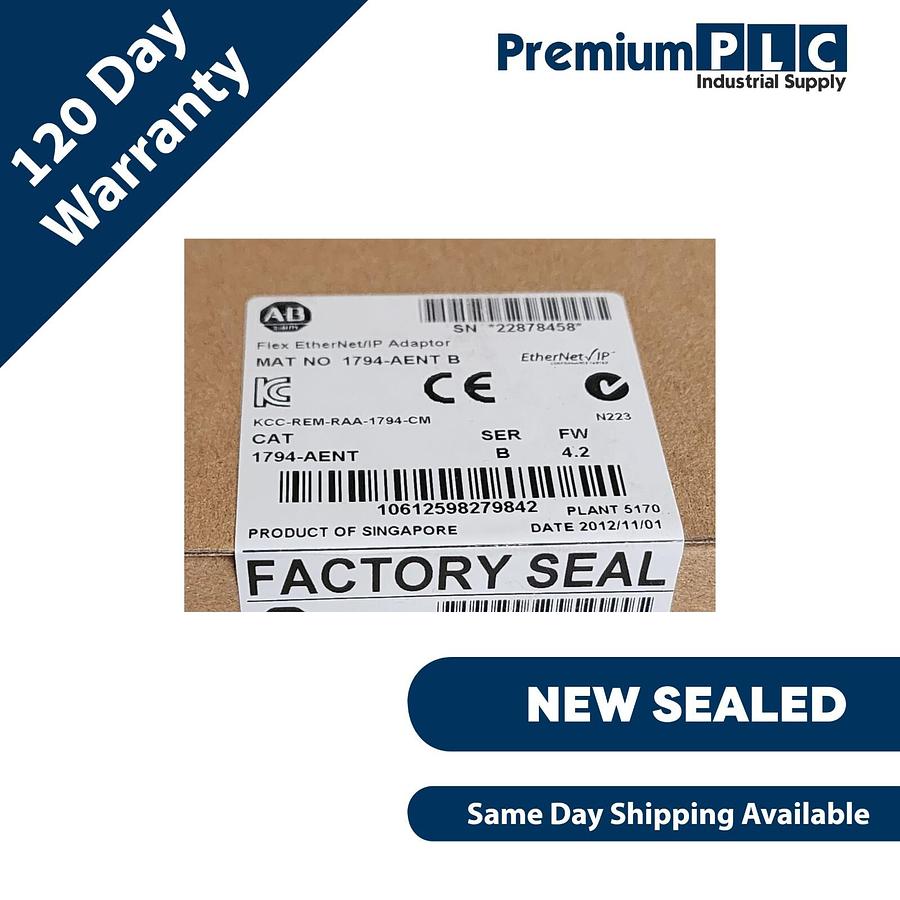 Allen Bradley 1794-AENT Flex I/O ENet/IP Adapter Module 1-Port 10/100Mbit NSFS